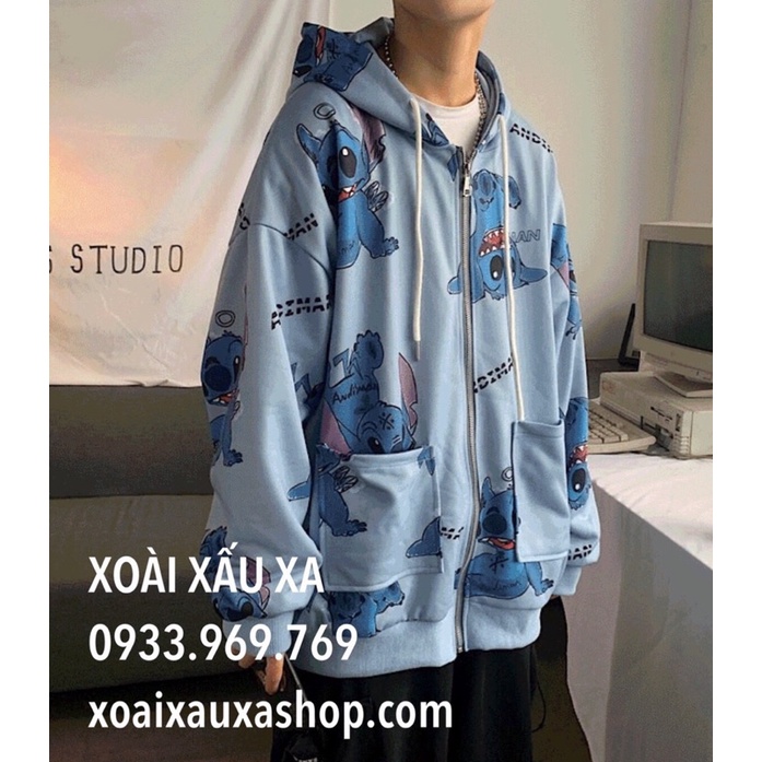 áo khoác Stitch hoạt hình Disney stitch freesize nam nữ