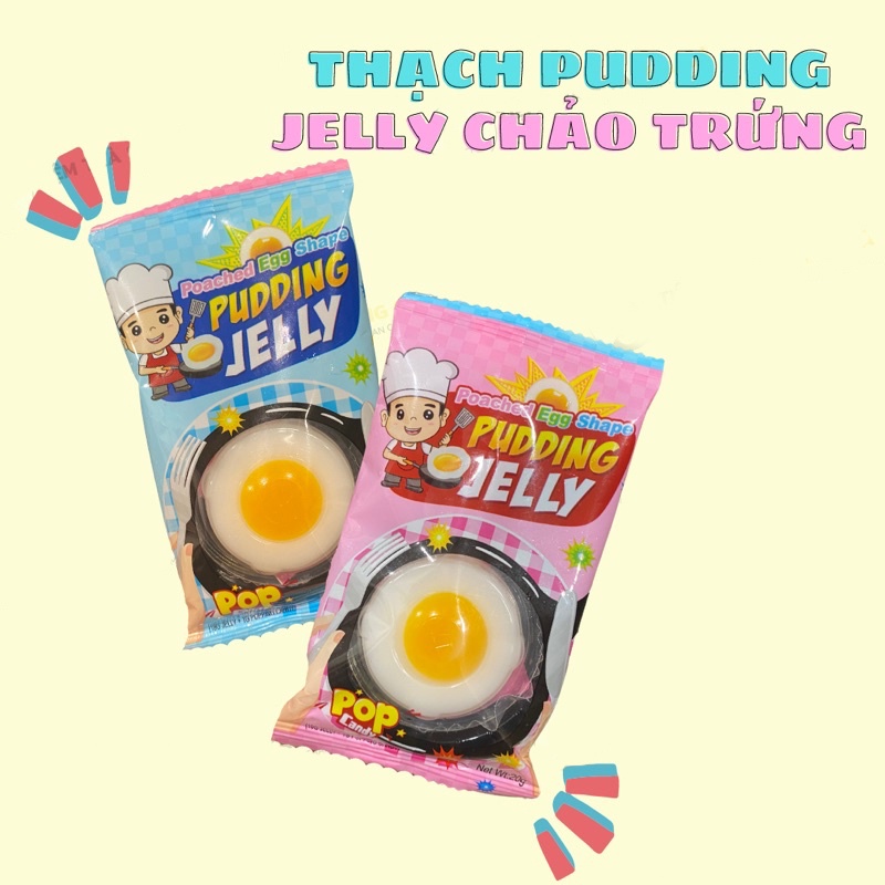 Pudding thạch mô phỏng chảo trứng chiên 20g