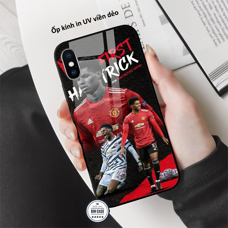 ⚽Ốp Lưng In Hình Marcus Rashford Đẹp ⚽Ốp MU Manchester United iphone 13 12 11 Pro Max 6s 6 7 8 Plus X Xr XsMax BONGDA019