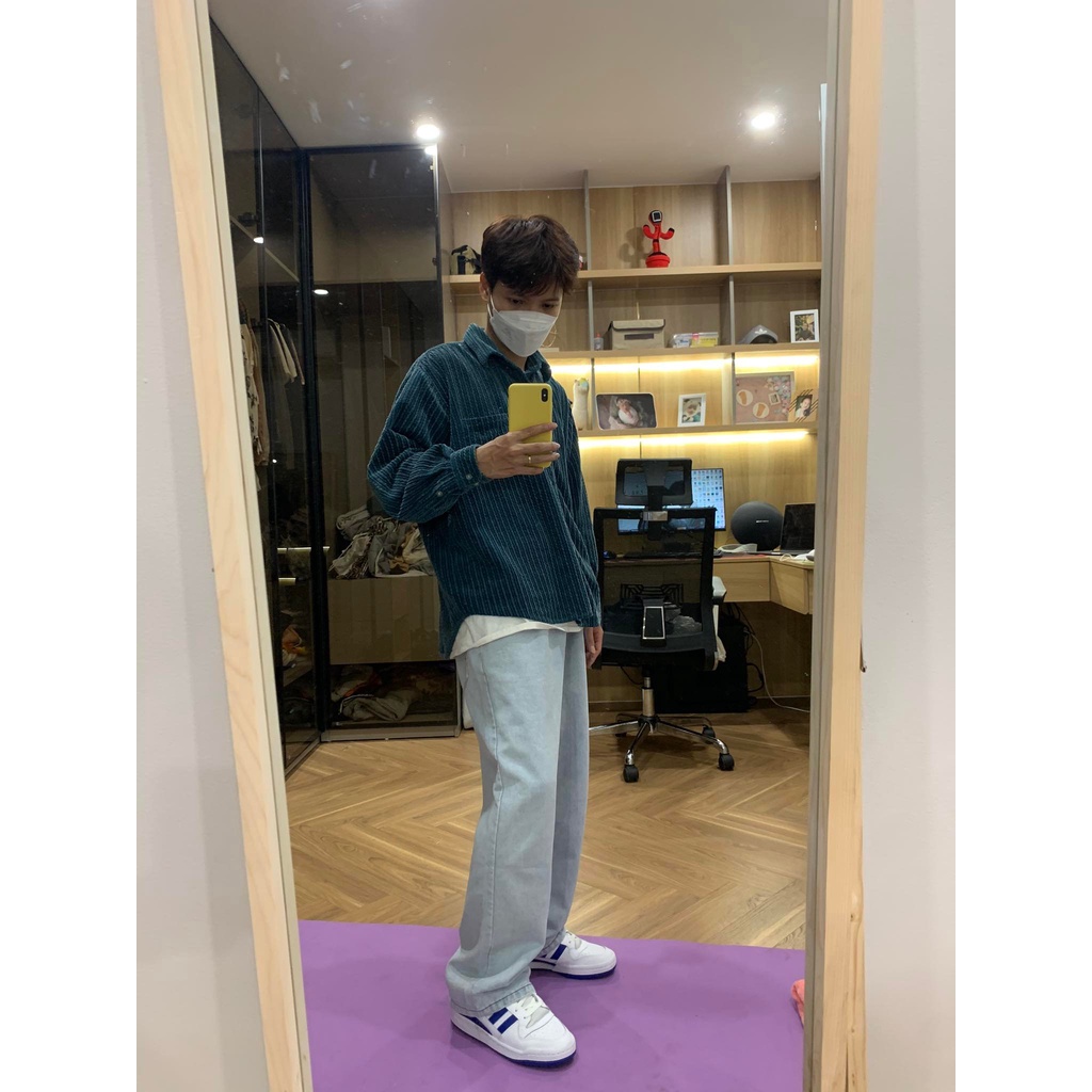 Quần jean ống rộng unisex Japan Seri 201