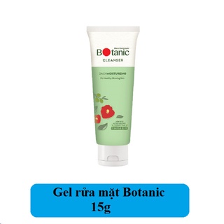 1 tuýp Gel rửa mặt chiết xuất hệ thực vật Mentholatum Botanic Cleanser mini 15g