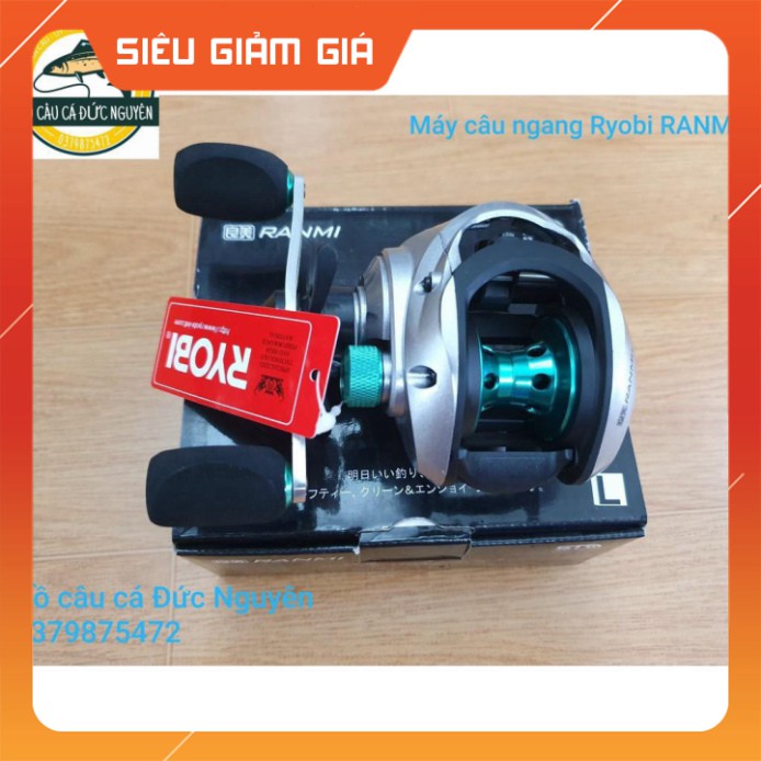 [Combo] R [GIÁ TỐT NHẤT] Máy câu ngang Ryobi Ranmi tay trái chuyên lure cá chuối,lóc,chẽm-ĐỒ CÂU NGỌC HẢI [Giá rẻ]