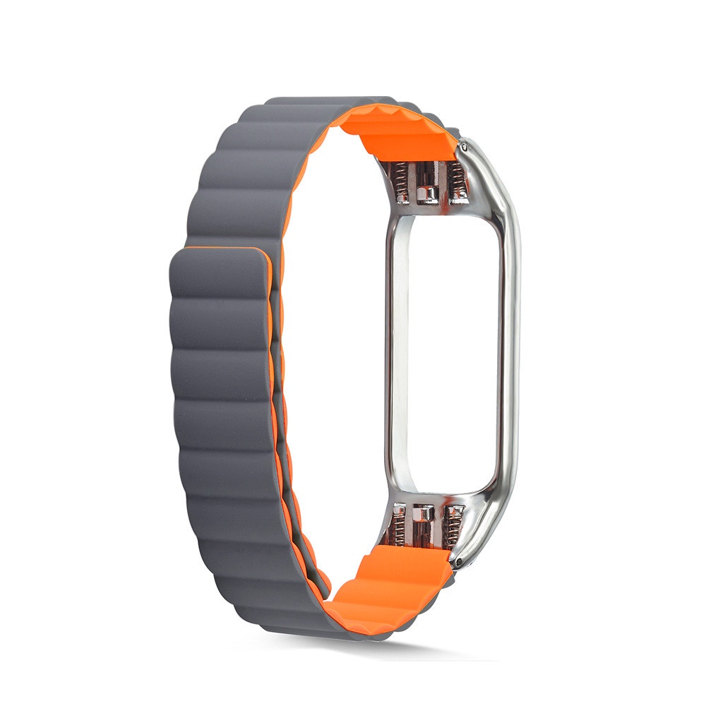 Dây Đeo Silicone Khóa Nam Châm Cho Đồng Hồ Thông Minh Xiaomi Mi Band 6/5/4/3