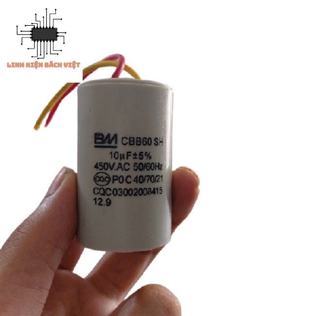 Tụ CBB60 10UF-450V chất lượng tốt