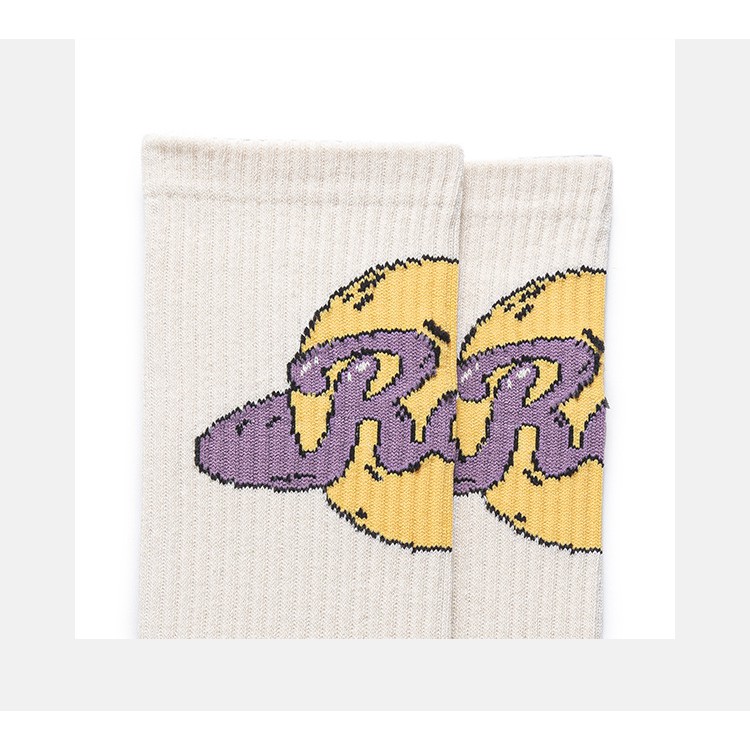 Vớ Cổ cao Nam nữ Unisex Cao cấp In chữ Phong cách Hàn Quốc Tất cổ cao Chất Cotton Nhật Bản Cá tính