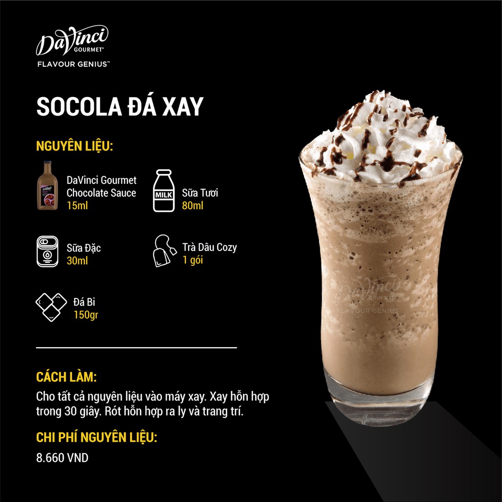 Sốt Socola / Chocolate Sauce - DaVinci Gourmet