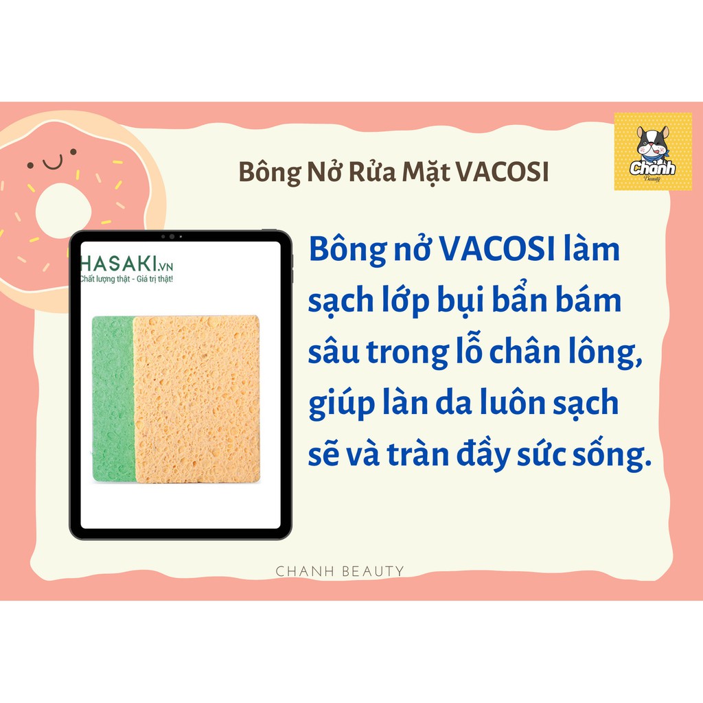 Bông Nở Rửa Mặt VACOSI - BN01