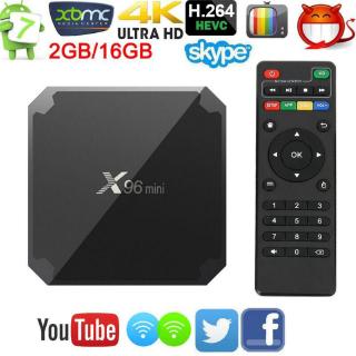 Tv Box Thông Minh Beats X96 Mini S905w 2g + 16gb Android 7.1.2 Lõi Tứ Wifi 4k Và Phụ Kiện
