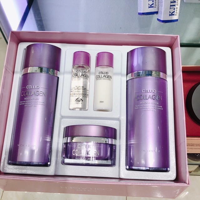 Bộ mỹ phẩm Collagen Cellio - 5 món