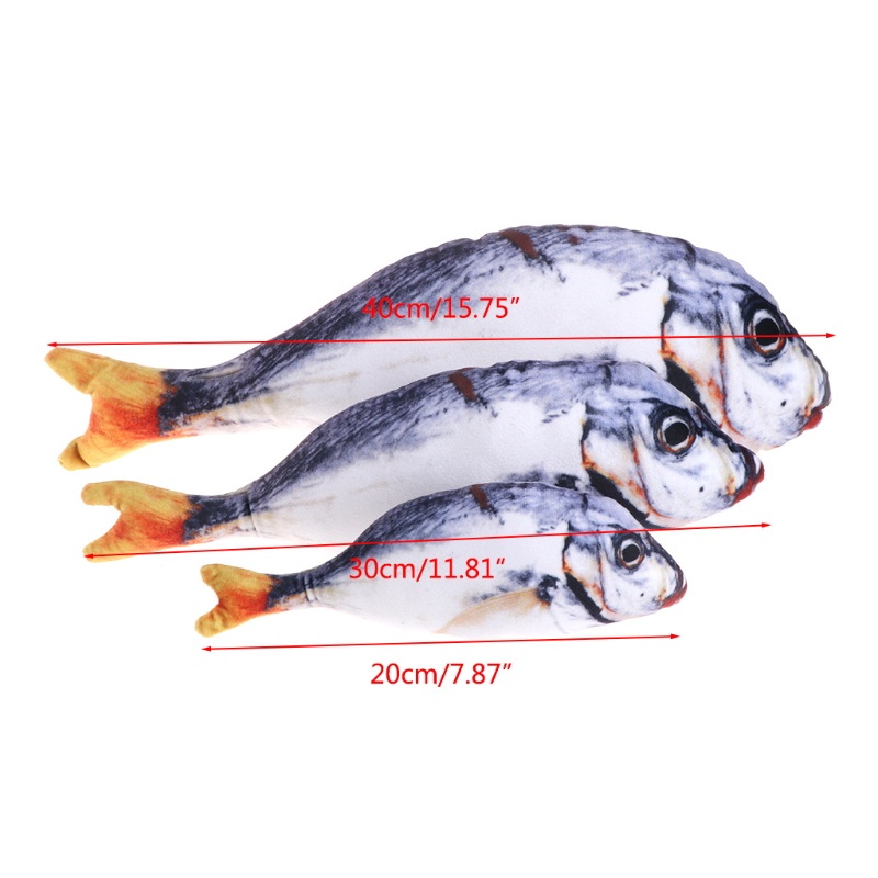 Đồ Chơi Nhồi Bông Chăm Sóc Răng Miệng Hình Cá Cho Mèo Cưng