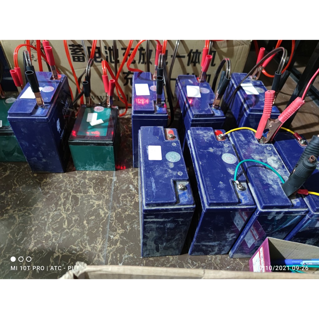 Bình ắc quy xe điện cũ 99% dung lượng - lắp xe điện, loa kéo, xe trẻ em, thiết bị điện 12V...
