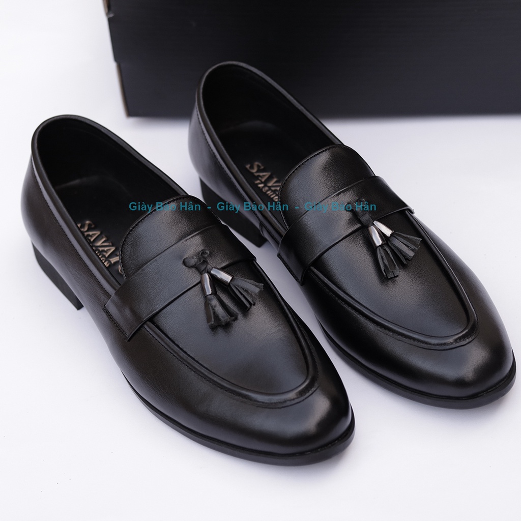 Giầy Lười Nam Loại Dây Chuông Da Bo Mã D65