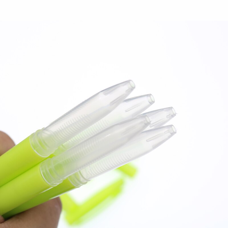 Set 10 vỏ bút gel họa tiết hoạt hình dễ thương dành cho học sinh màu xanh lá/ hồng