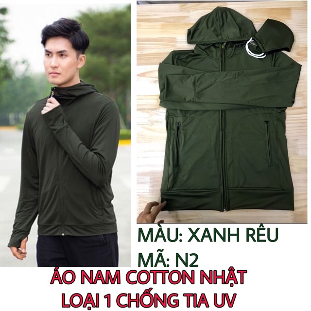 ÁO NAM COTTON 2 LỚP VÀ 1 LỚP THÔNG HƠI NANO CHỐNG TIA UV , chống bụi NANO LOẠI 1