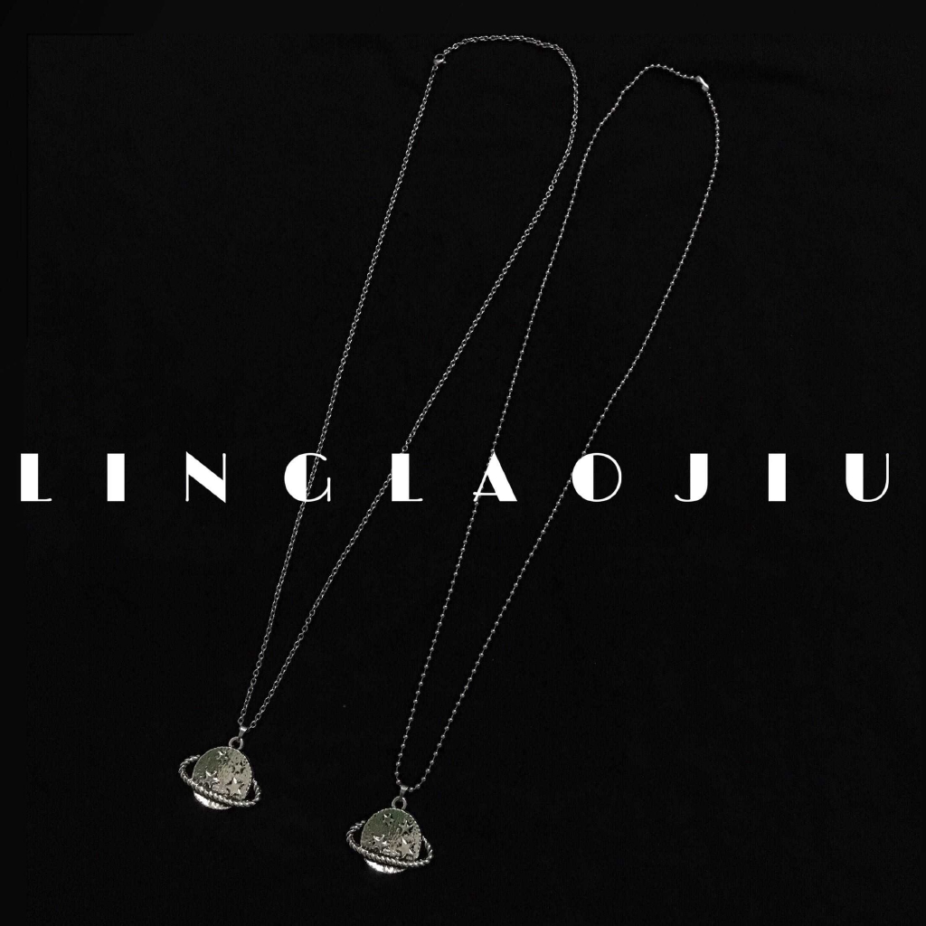 Dây Chuyền Mặt Tròn Họa Tiết Các Hành Tinh 13149harajku Phong Cách Hip Hop