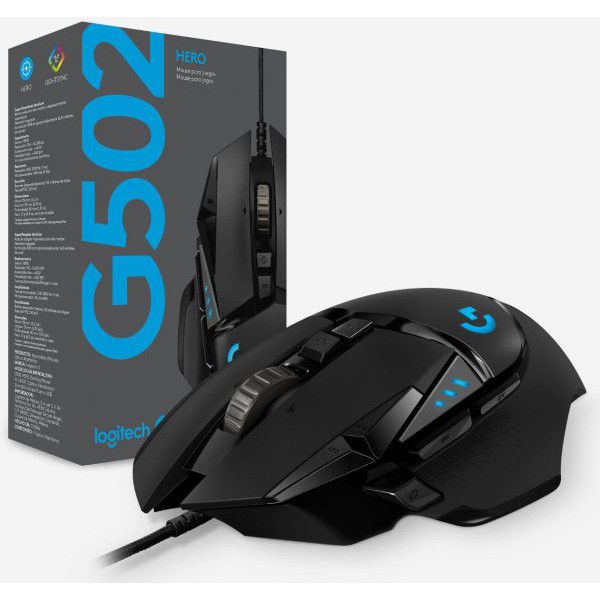 Chuột Game Logitech G502 Hero Gaming USB Black Chính Hãng - Logitech G502