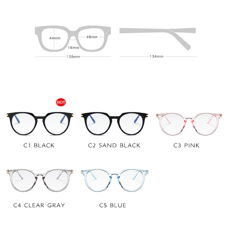 Kính mát gọng kim loại phong cách retro Hàn Quốc