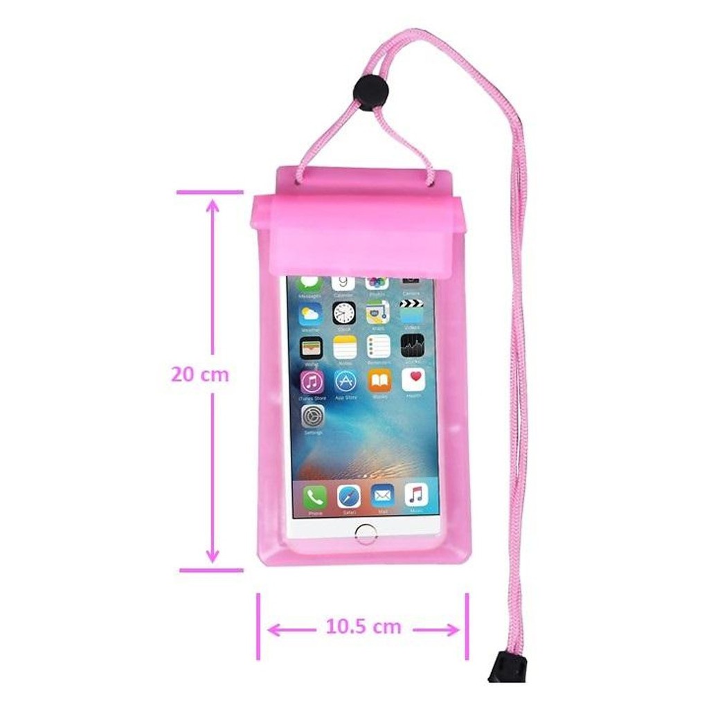 Túi chống nước cho điện thoại có dây đeo (giao màu ngẫu nhiên)
