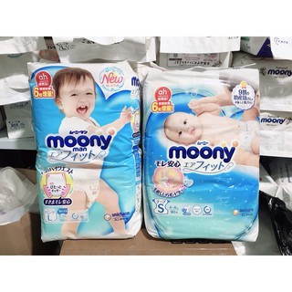 [MOONY NỘI ĐỊA] Tã bỉm Dán/Quần Moony thường/Moony cộng miếng Nội Địa Nhật đủ size Nb90/S84/M64/L54/M58/L44/XL38________