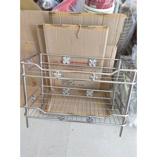 kệ, trạn úp chén, bát inox đứng để đất