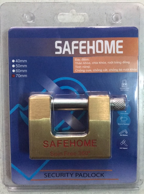 Ổ khoá cầu ngang SAFEHOME 7 phân