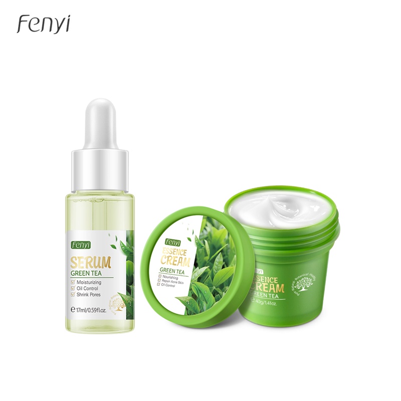 Bộ 2 sản phẩm Serum trà xanh Fenyi 17ml + Kem dưỡng da mặt 40g
