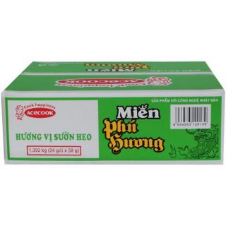 Miến Phú Hương vị sườn heo thùng 24 gói x 58g