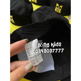 Mũ SnapBack Bé Trai Mickey Đen/Vàng
