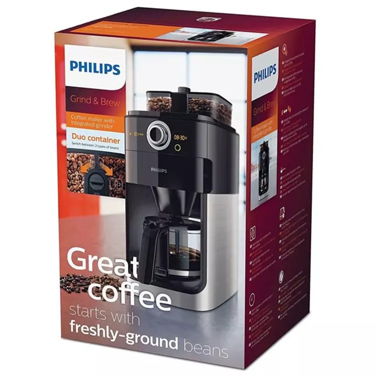 Máy pha cafe Philips HD7769, tự động xay nhỏ hạt cà phê/hạt khô [nhập Đức chính hãng