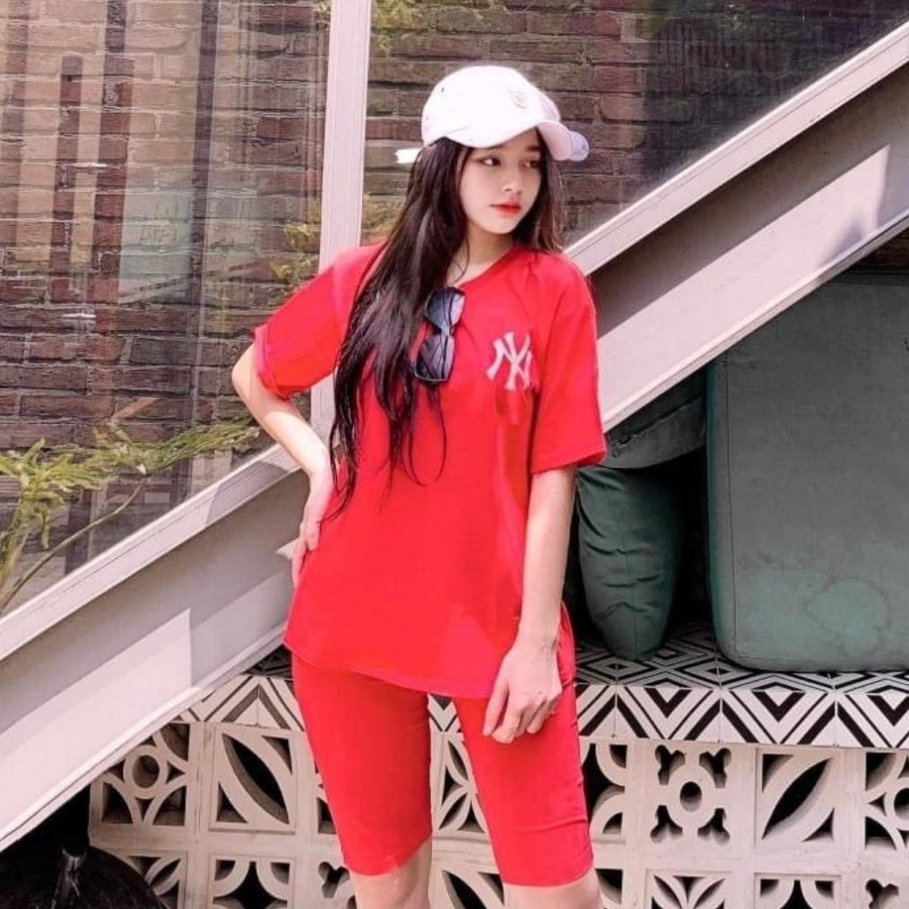 Đồ bộ nữ NY001 chất cotton 100% co dãn đanh mịn quần ngố lửng | BigBuy360 - bigbuy360.vn