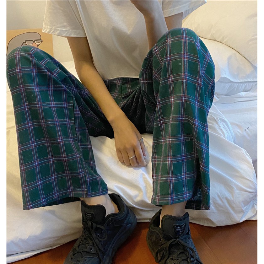 [SẴN] Quần vải caro Ulzzang Quảng Châu QDV2 | BigBuy360 - bigbuy360.vn