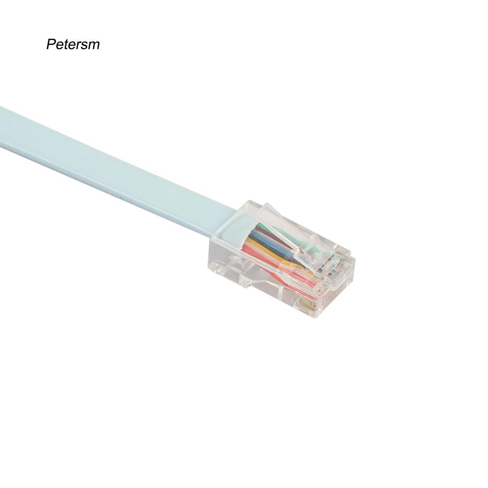 Dây cáp chuyển đổi DB9 Serial RS232 sang Ethernet RJ45 CAT5