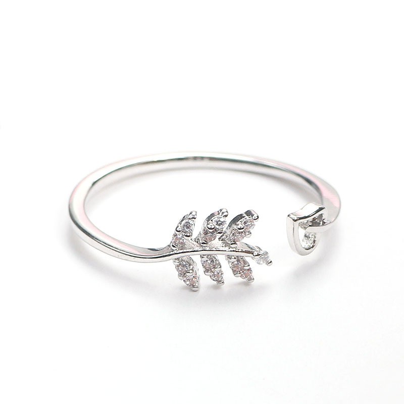 Nhẫn Hình CHIẾC LÁ Xinh Yêu 2 Màu MS: N1 - Hưng Long PC