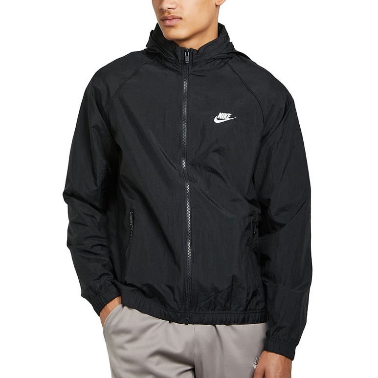 ÁO KHOÁC NIKE NSW WINDRUNNER TRACK HOODED BLACK