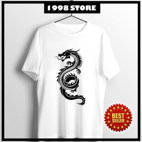 Áo thun tay ngắn Unisex in hình con rồng