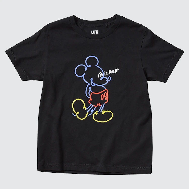 [Auth Uniqlo] Mickey UT áo thun hoạt hình ngắn tay trẻ em