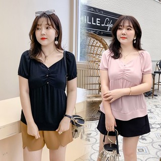 Áo kiểu tay bo bigsize - ABEO207