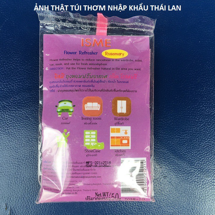 Túi Thơm,Túi Thơm Thảo Dược Thiên Nhiên Treo Tủ Quần Áo, Treo Trên ô tô Nhập Khẩu Thái Lan