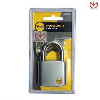 [Hỏa tốc HCM] Ổ khóa Yale Y120/50/127/1 chìa răng cưa, màu bạc