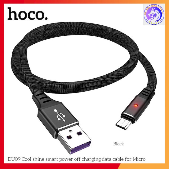 CÁP SẠC NHANH DÂY DÙ TỰ NGẮT MICRO USB 5.0A HOCO DU09