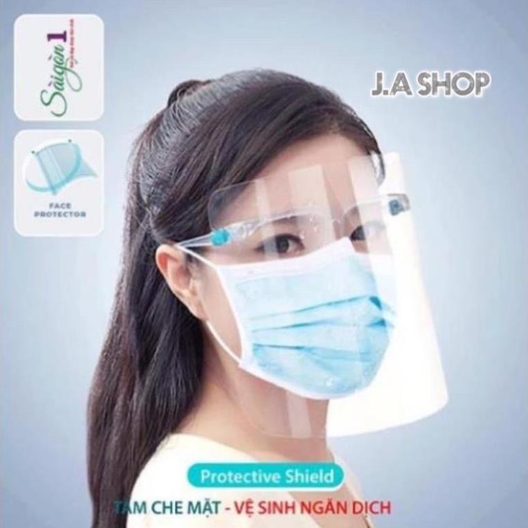 Kính Chống Giọt Bắn /Chống Bụi Phòng Dịch FACE SHIELD Che Hết Mặt Hàng Nhựa Dẻo