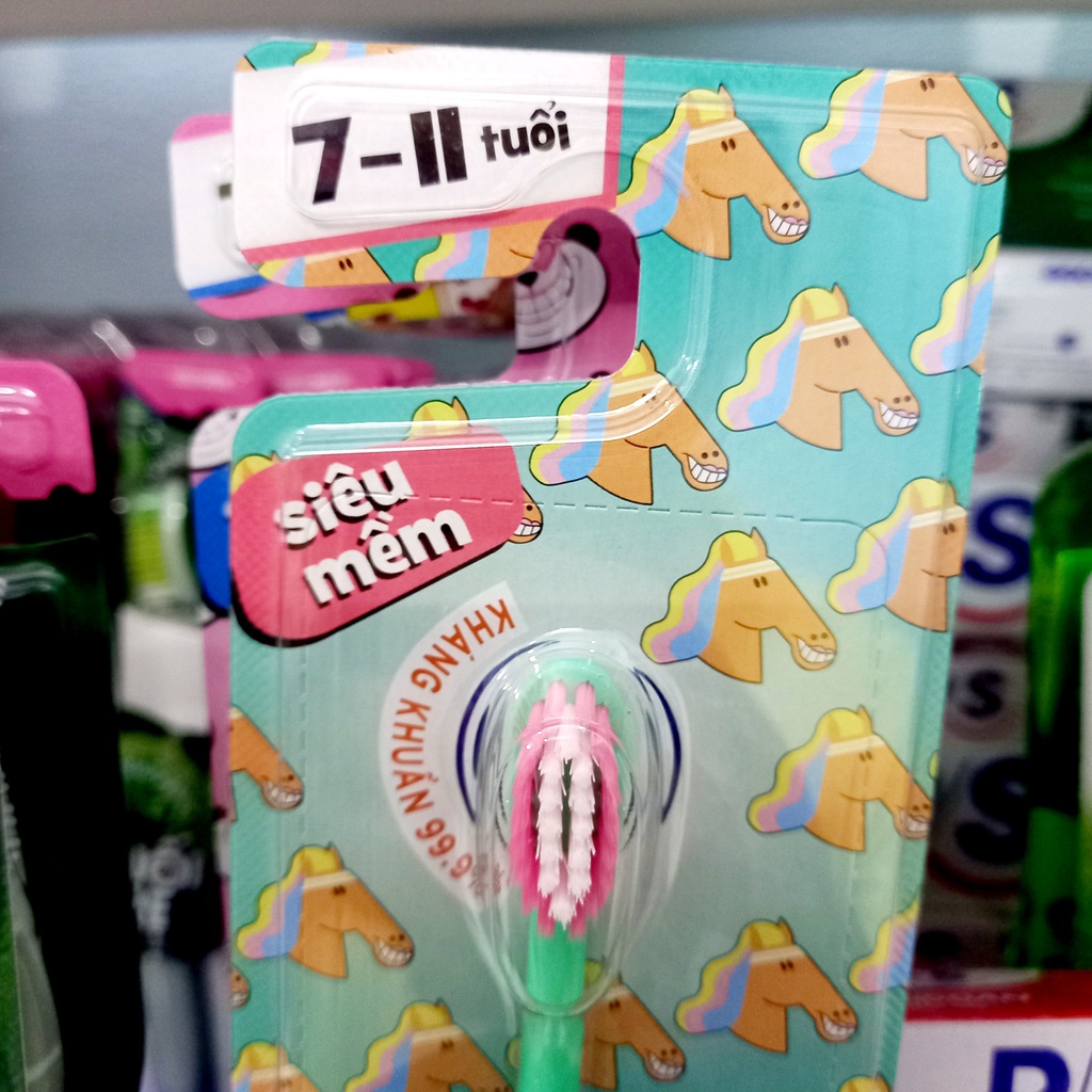 Bàn chải đánh răng PS Superkid siêu mềm cho bé từ 7-11 tuổi lẻ 1 cái