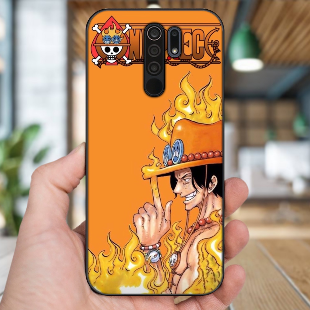 Ốp lưng Xiaomi Redmi 9 viền đen in hình Ace One Piece