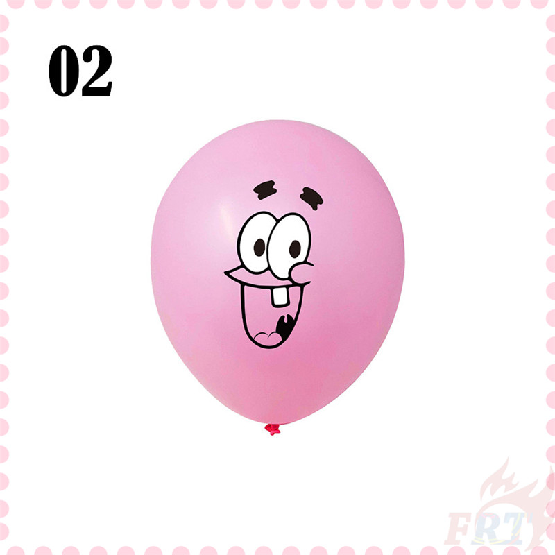 Bong bóng cao su trang trí hoạ tiết hoạt hình cậu bé bọt biển dùng để tô điểm cho các bữa tiệc