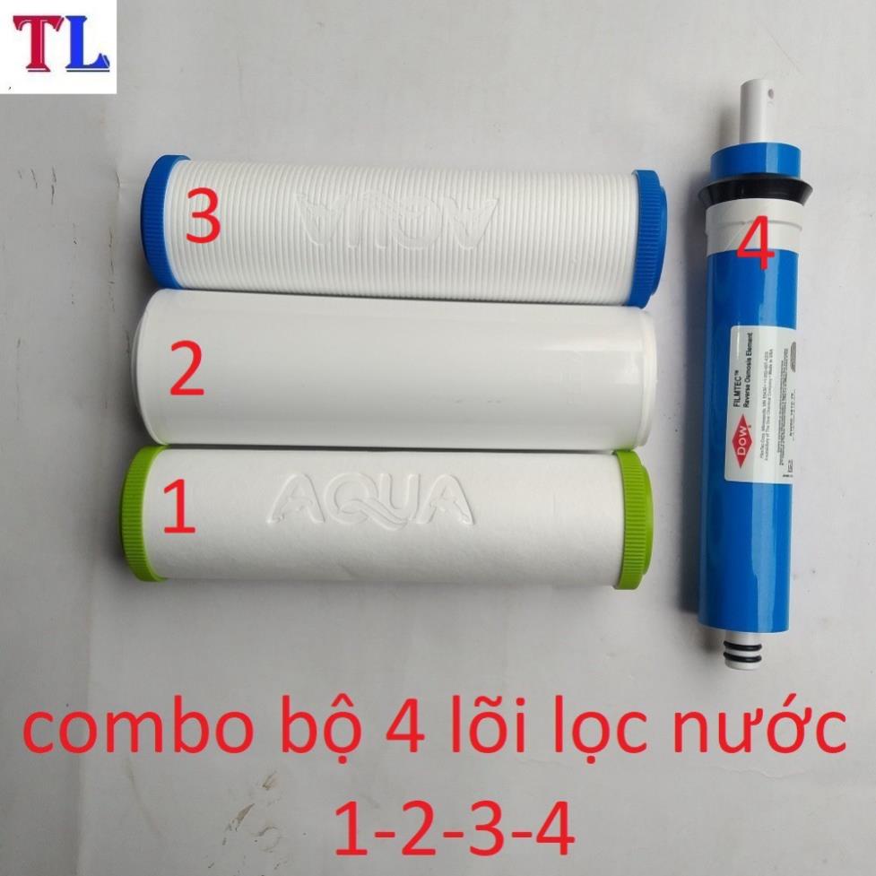 Lõi Lọc Nước Số 4 Màng RO DOW FILMTEC ❤️FREESHIP❤️ tặng bộ lõi lọc nước AQUA số 1,2,3