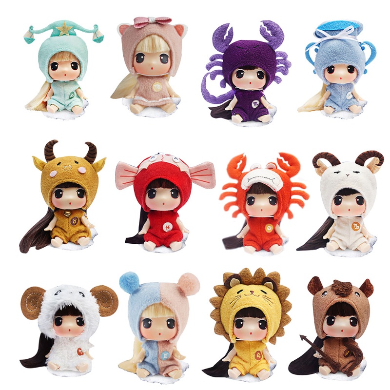 Búp Bê Công Chúa Đồ Chơi 9cm Mười Hai Chòm Sao Giống Thật Dành Cho Bé Gái Dùng Làm Quà Tặng Sinh Nhật