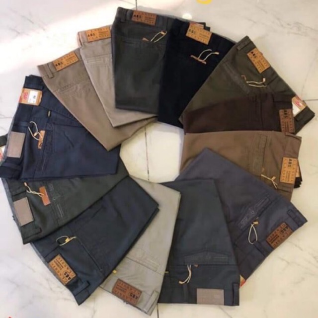 Quần kaki nam lao động hàng rẻ size 28 - 38