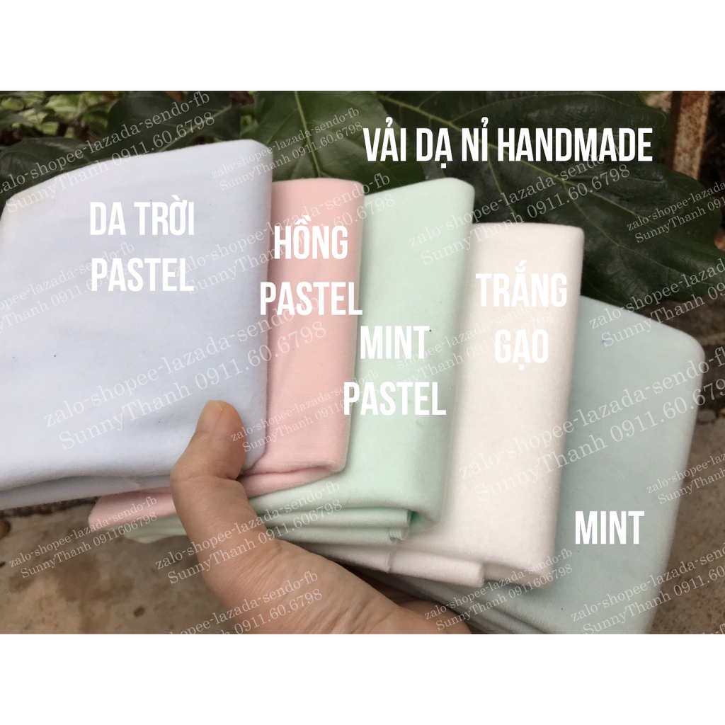 [Mini dạ nỉ] Vải dạ nỉ 5030 làm handmade, outfil doll, đồ chơi cho bé khổ nhỏ