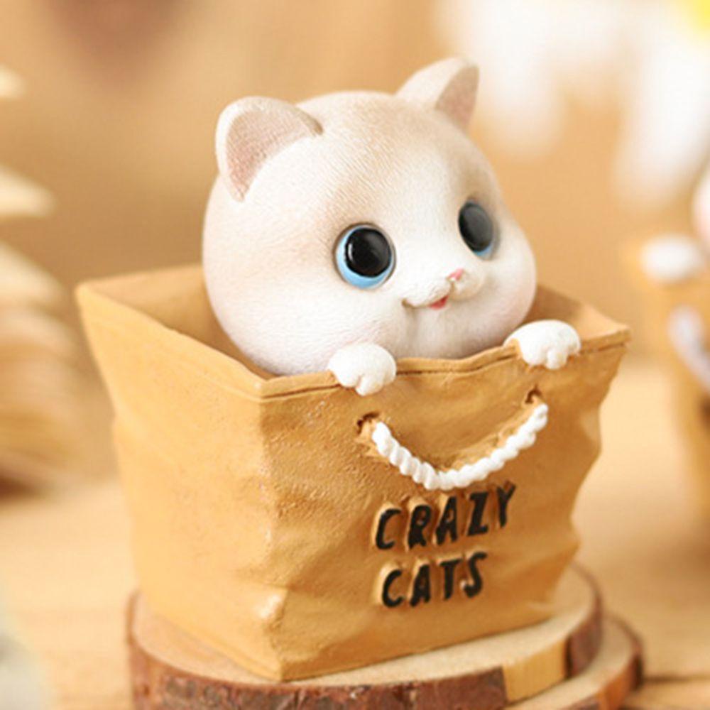 Mô Hình Chú Mèo PISTA Bằng Nhựa Resin Sáng Tạo Trang Trí Xe Hơi