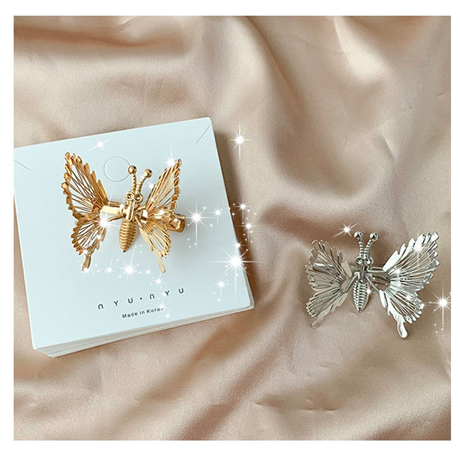 Kẹp Tóc Hình Bướm Dễ Thương Bằng Thép Không Gỉ